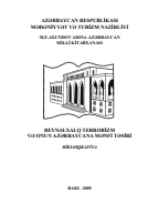 Beynəlxalq terrorizm və onun Azərbaycana mənfi təsiri: biblioqrafiya